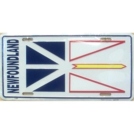 New Foundland Flag Metal Novelty License Plate Tag LP-838